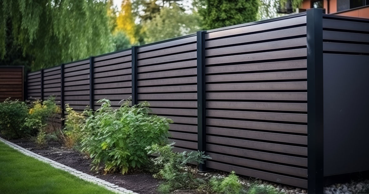 clôture en aluminium